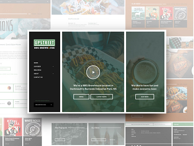 Upstreet BBQ Brewhouse - Website Design