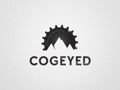 COGEYED cogs icon identity logo mountain biking mountains