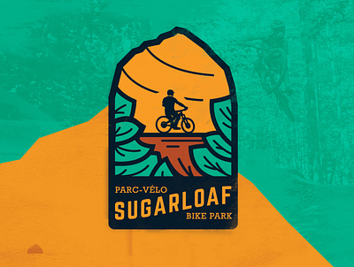 Sugarloaf Bike Park - Branding bike logo bike park branding dh icon illustration logo mountain biking park patch retro patch