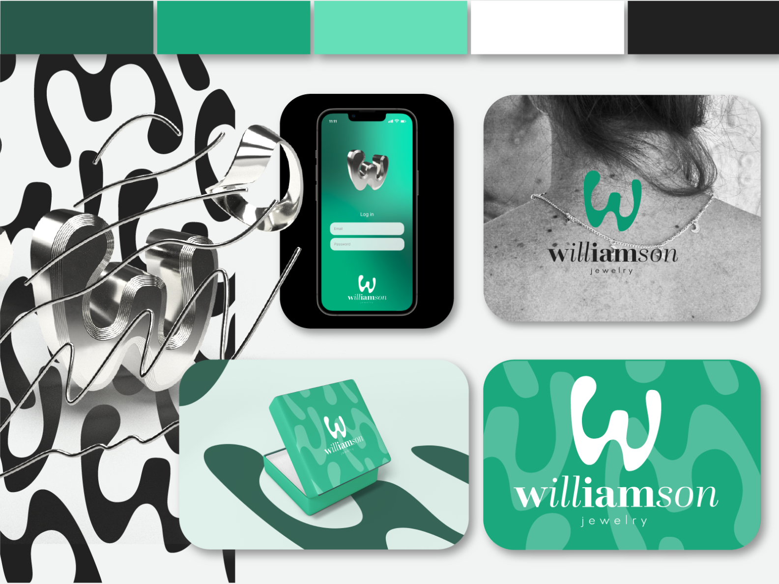 Branding Williamson Jewellery By Yanina Utemova On Dribbble