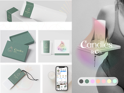 Branding & Packaging Design for Candles&Co. brand identity branding candle label label design logo packaging packaging design typography