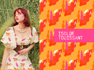 brand identity for Isolde Touissant, textile designer