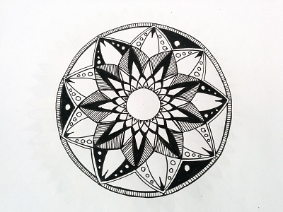 Mandala centered circle geometry harmony ink lines mandala mandalaart mandalas pure zenart