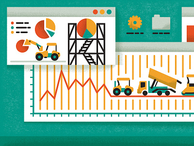 Maintenance construction data editorial engineering illustration infographic maintenance