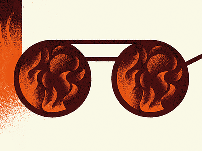 The Man Who Knew It All all book detail flames illustration knew man sunglasses who