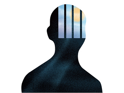 ‘What is freedom?’ editorial freedom graphic illustration light man meaning minimal philosophy prison spot textures
