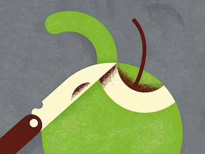 Apple apple code conduct cut editorial green illustration rabobank