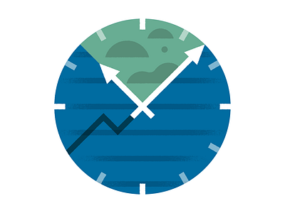 KPMG Spot clock clouds editorial flex illustration investment kpmg magazine spot stats time work