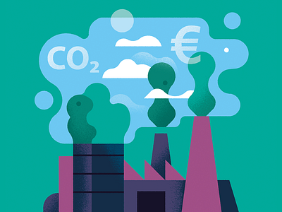 Climate Neutral Group climate factory group illustration leaves money neutral plants sustainability