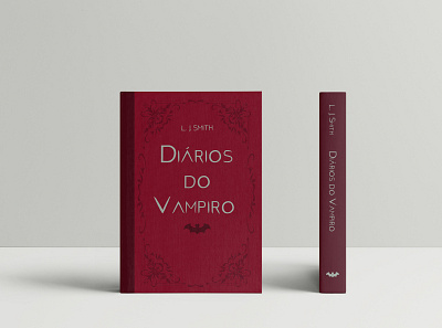 Capa de livro: Diários do Vampiro book cover editorial illustration