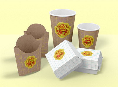 The Real, fast food branding visual identity