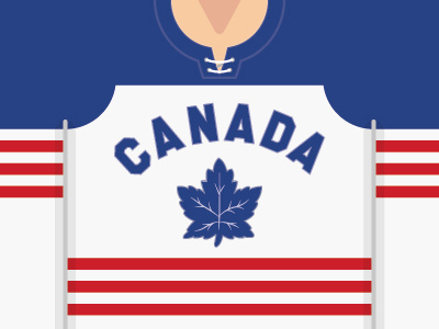 Canada Hockey Jersey (1955 World Championship) canada flat hockey icon jersey leaf maple national retro sport team