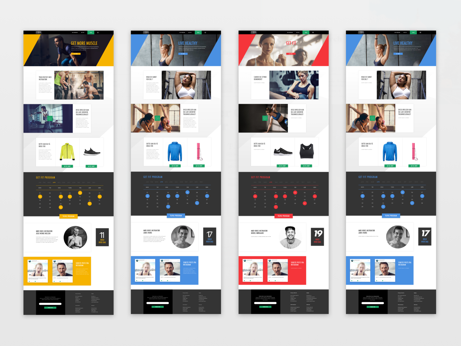 Fitness World by Mark Stokbro on Dribbble