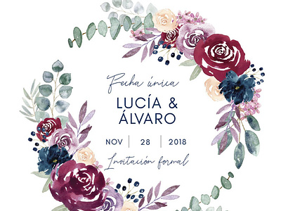 Diseño de Invitación de Boda