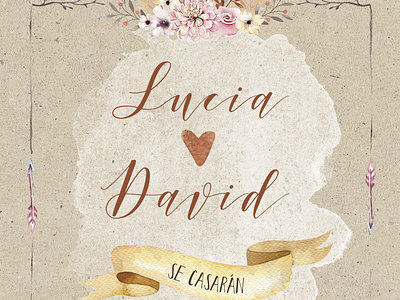 Diseño de Invitación de Boda