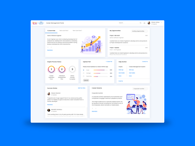 Career Management Dashboard ui ui ux web