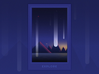 Explore books branding design illustration minimal minimal art poster poster art sci fi sci fi