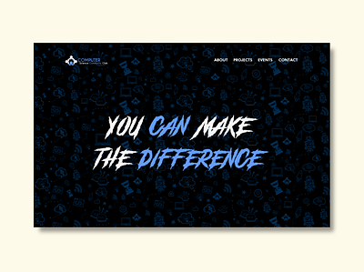 Gaming style website | cscc club website club community landingpage motivation motivational ui webdesign website