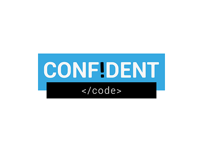 Confident Code branding coding design logo vector