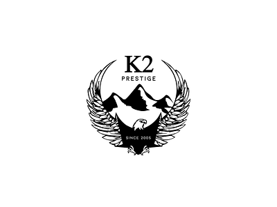 K2 Prestige design illustration logo vector