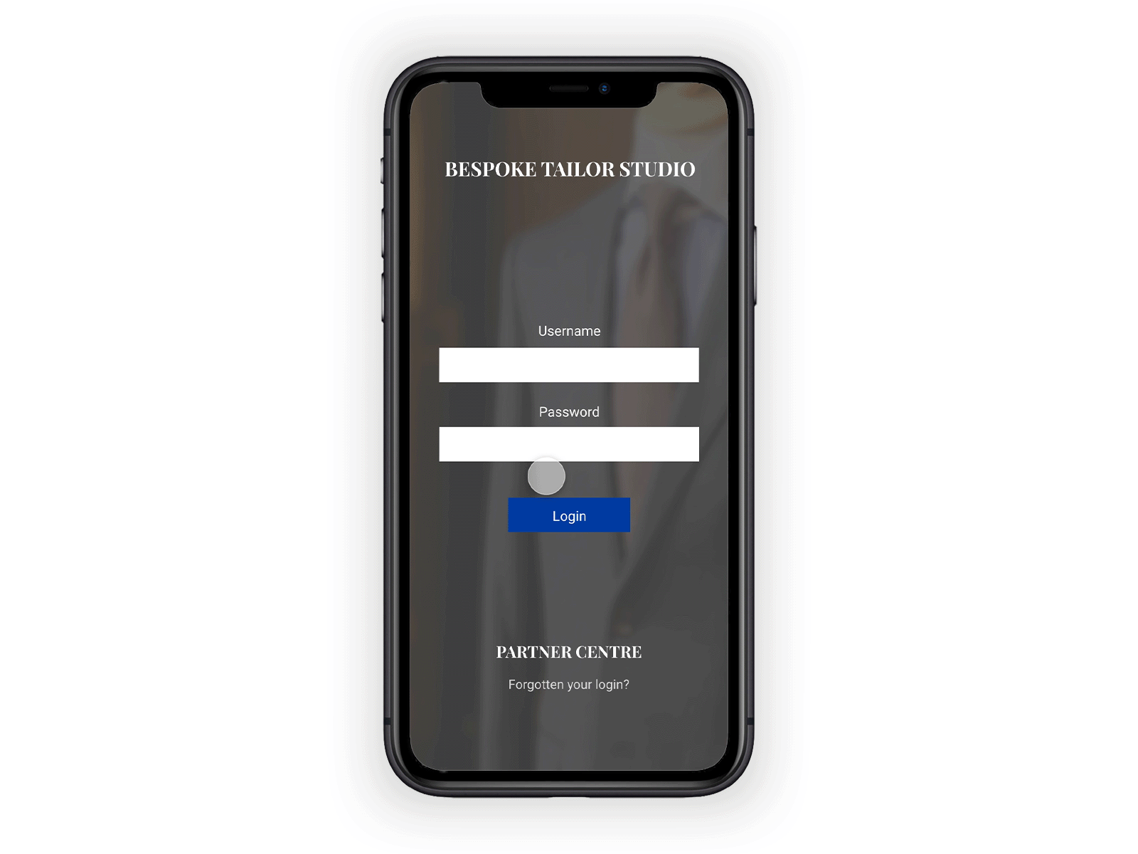 Bespoke Tailor Studio app mobile uidesign xd