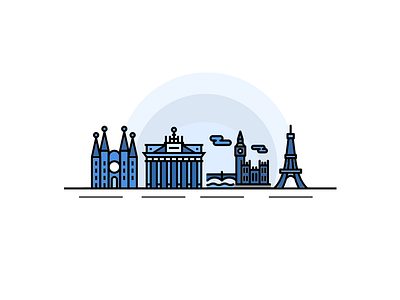 Europe europe london paris rome sketch app travel