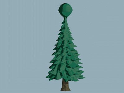 Treetest 3d animation animation character animation cinema 4d eyeball sketch and toon tree