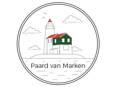 Paard Van Marken briefbox iconic lighthouse netherlands