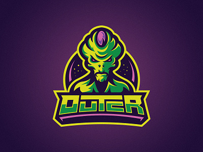 Outer alien esports logo mascot outer space sports stars