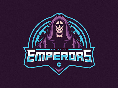 Galactic Emperors dark side darth sidious emperor empire galactic logo mascot palpatine sith space star wars