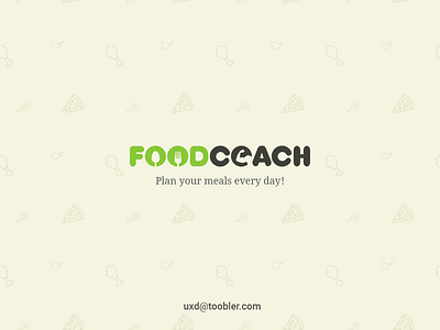 Foodcoach Logo Design Concept branding coaching design fitness food green light logo meals