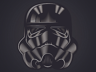 Storm trooper linework star wars storm trooper vector