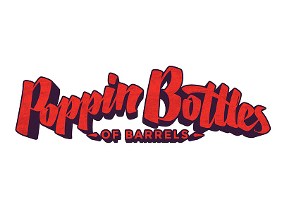 Poppin bottles beer detroit grand rapids hand type hopcat typography