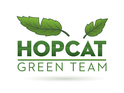 Hopcat Green Team Logo green hopcat illustrator logo recycle sustainability vector