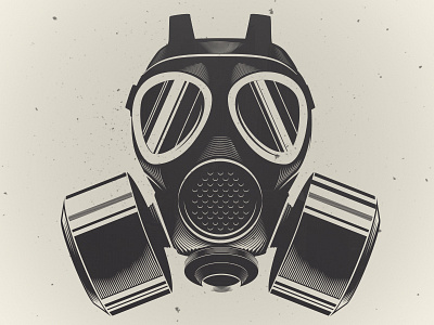 Gas Mask illustrator photoshop smog vector