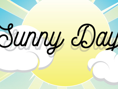 Sunny Days adobe art cloud design digitalart graphic icon illustrator logo shadow sun vector