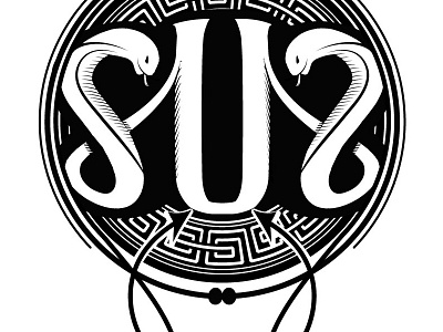 Tribal Sus Circle Snake design graphicdesign illustrator logo streetwear sus suspect t shirt teeshirt tshirt vector