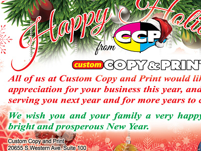 2017 CCPrint Email Blast blast design email gfx graphics graphix holiday logo