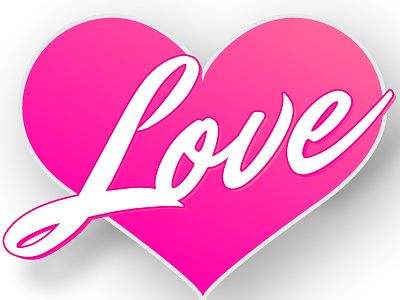 Love design heart illustrator logo love vector