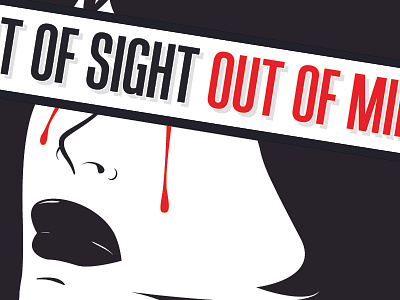 Out Of Sight Out Of Mind art digital art end trafficking graphic design poster traffic