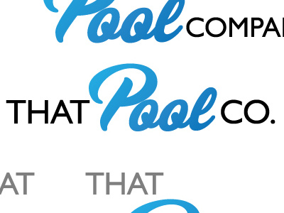 That Pool Company Logo art branding design designer gfx graphic logo vector