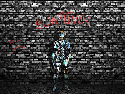 Solid Snake Sunil Wallpaper 3 art design gfx graphic illustrator photoshop ui