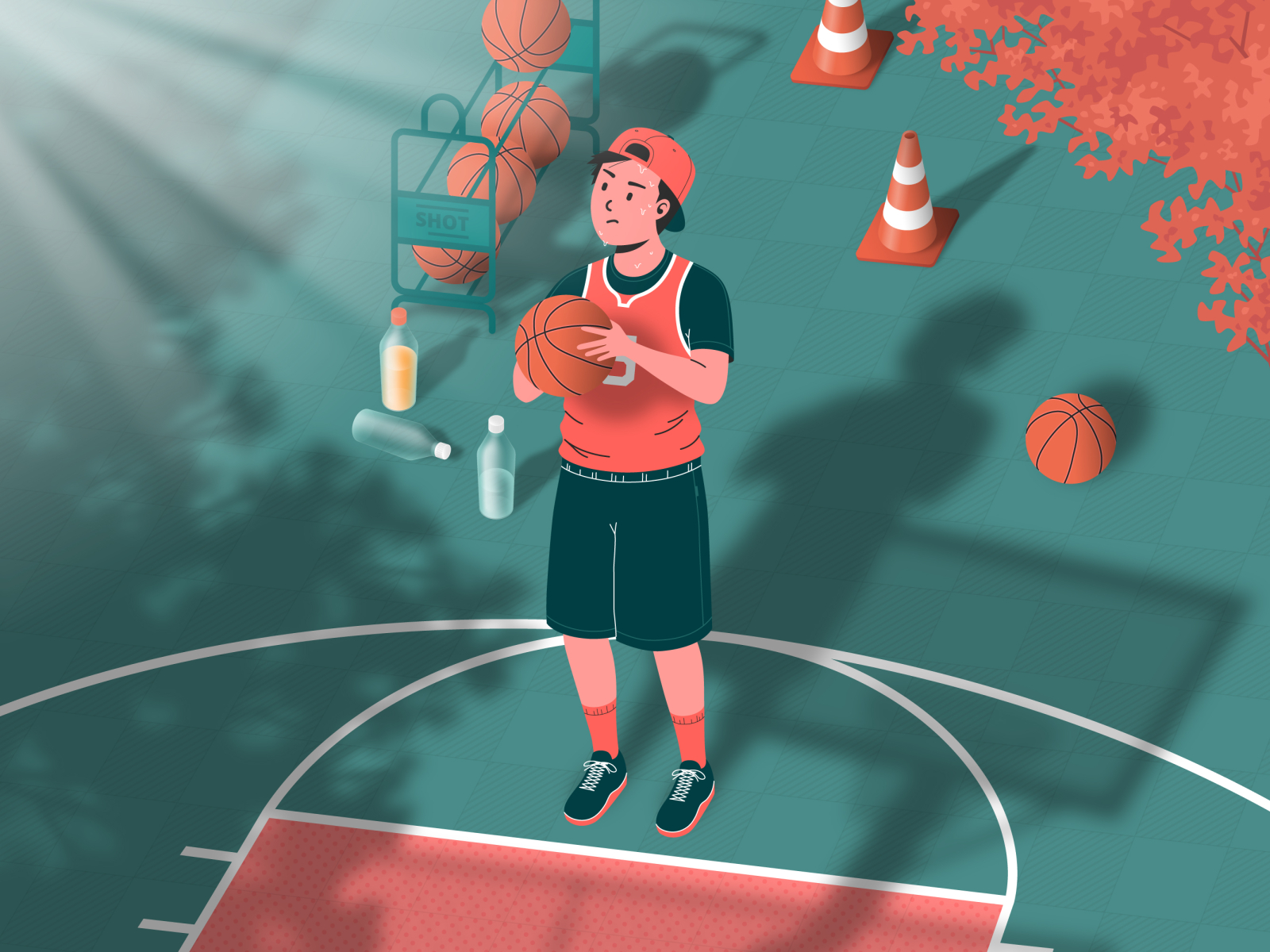 Basketball Dribbble.