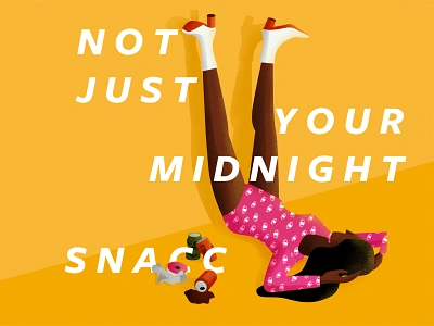 I'm not just your midnight snacc adobe illustrator adobe photoshop branding dating design illustration illustrator minimal moderndesign motiondesigner ui vector