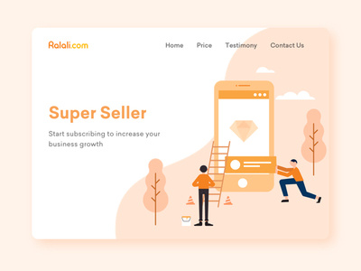 Super Seller for Ralali.Com design illustration membership ralali.com sketch ui uidesign