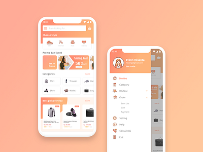 Fashion E-commerce for mobile apps