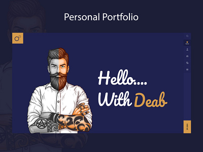 Personal Portfolio apps clean clean design creative app design digital design ui ux vector