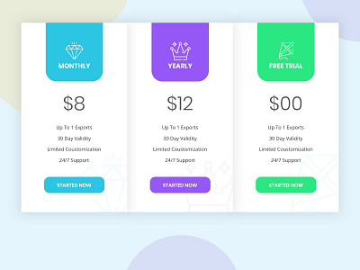 Pricing Plan app concept clean clean design creative app design digital design illustration ui ux