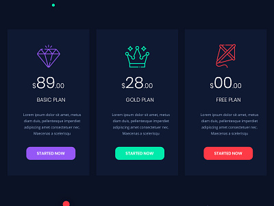 Dark Pricing Plan apps clean creative app design pricing plan typography ui ux