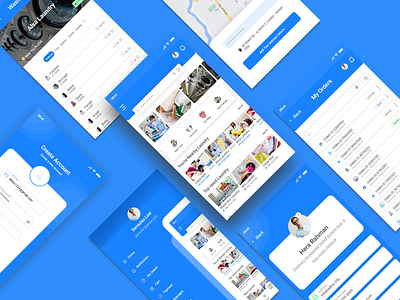 Laundry Services apps UI app apps clean clean design creative app design ui ux